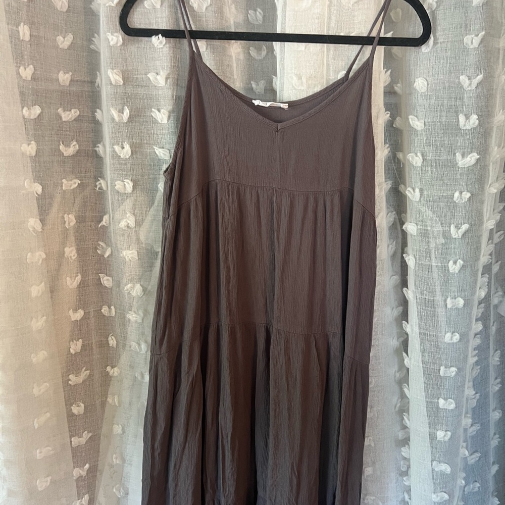 Carly Jean Los Angeles Tiered Maxi Slip Dress